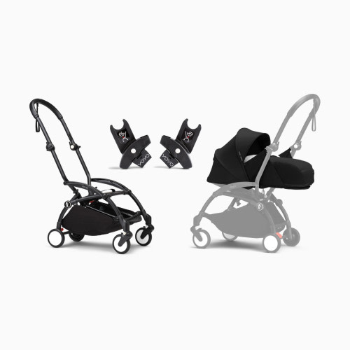 Stokke YOYO³ Newborn Essentials Bundle - Black/Black Frame