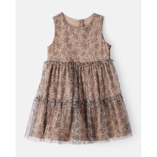 Toddler Girl Leopard Print Sleeveless Tulle Occasion Dress - Brown - OshKosh B'gosh | Carter's