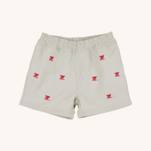 Ole Miss Critter Sheffield Shorts - Saratoga Stone