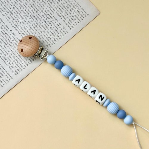 Personalized Pacifier Clip, Baby Shower Gift, Custom Soother Clip, Newborn Gift, Baby Binky Clip, Custom Dummy Clip, Baby Pacifier Holder - Etsy