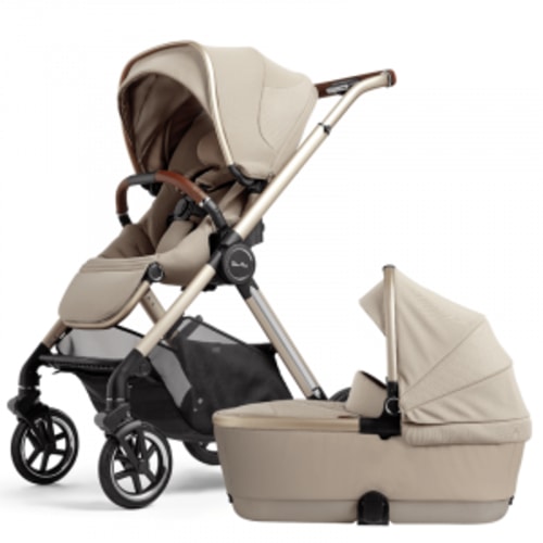 Silver Cross Stroller & Bassinet Bundle in color Stone
