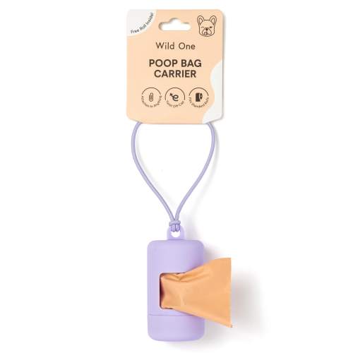 Wild One Lilac Poop Bag Carrier for Dogs