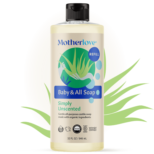 Baby & All Non-Toxic Foaming Castile Soap - Simply Unscented – Motherlove Herbal Company