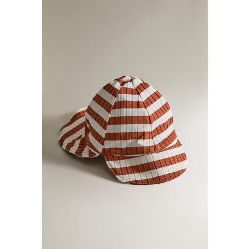 KIDS' STRIPED BEACH HAT - Brick | ZARA United States