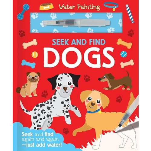 Seek and Find Dogs (Water Painting Seek and Find) Hardcover – March 4, 2025