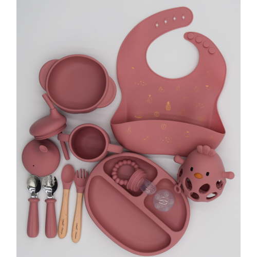 Littlest Flavors Silicone Baby Feeding Set, BPA Free, Non-Toxic, Durable, Easy to Clean, Ideal for Baby Led Weaning