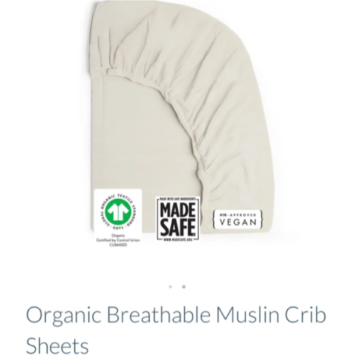 Organic Breathable Muslin Crib Sheets
