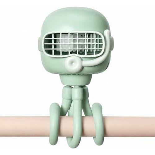 haakaa Portable Baby Stroller Fan, 120° Auto Oscillation for Gentle Airflow