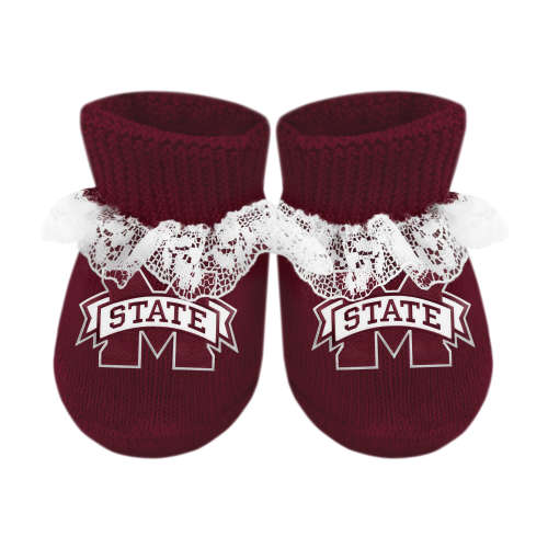 Mississippi State Bulldogs Lace Booties | College Baby