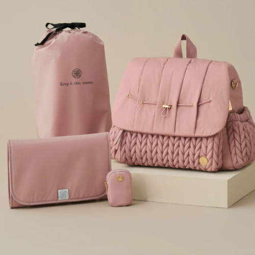 Levy Backpack Diaper Bag- Dusty Rose