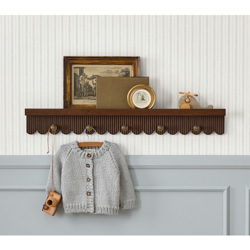 Chris Loves Julia Scallop Hook Rack (36")