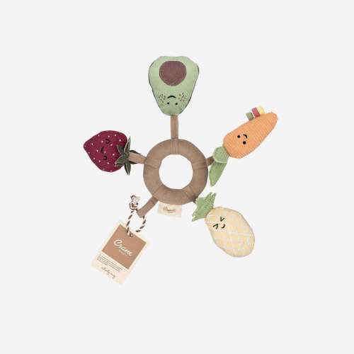 Clementine Fruits & Veggies Soft Plush Activity Ring