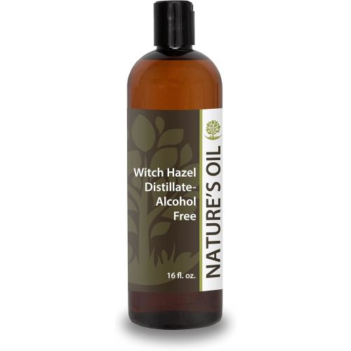 Nature's Oil Distillate-Alcohol Free Witch Hazel, Fragrance Free (16 Fl Oz)
