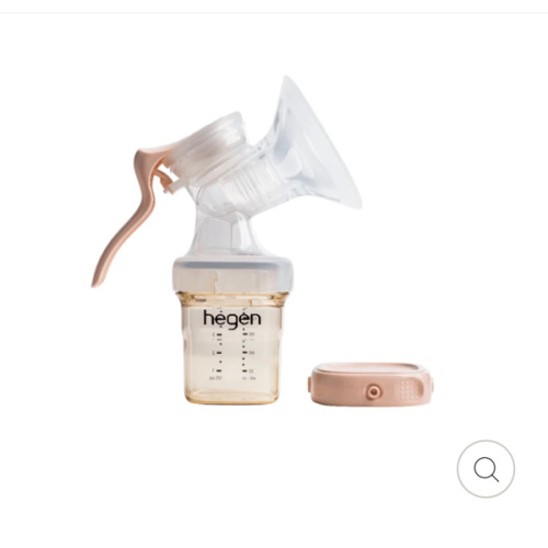 Hegen Manual Breast Pump Kit with 150ml/5oz Baby Bottle