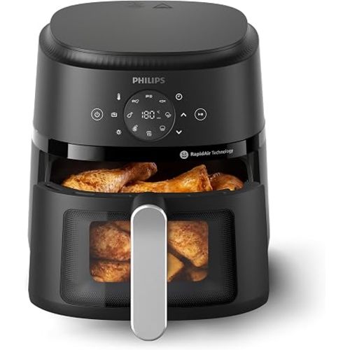Philips 2000 Series Airfryer - RapidAir Technology, 13-in-1 Ways to Cook, 4.4QT Capacity, Healthier Meals Up to 90% Less Fat, Easy to Clean, Dishwasher Safe, Touchscreen Control, HomeID App (NA221/00)