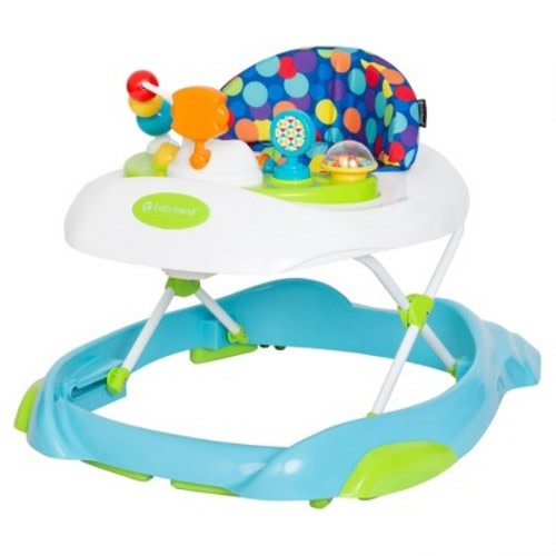 Baby Trend Orby Walker, Activity Center for Infants with Adjustable Height, Wheels, Removable Toy Tray, Lights & Sounds, Aqua