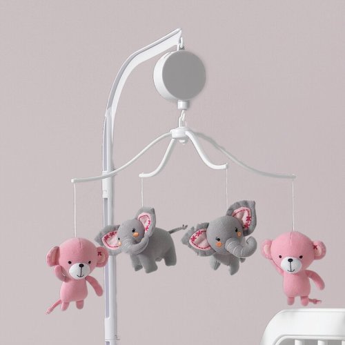 Bedtime Originals Twinkle Toes Bedtime Originals Monkey Elephant Musical Mobile & Reviews | Wayfair
