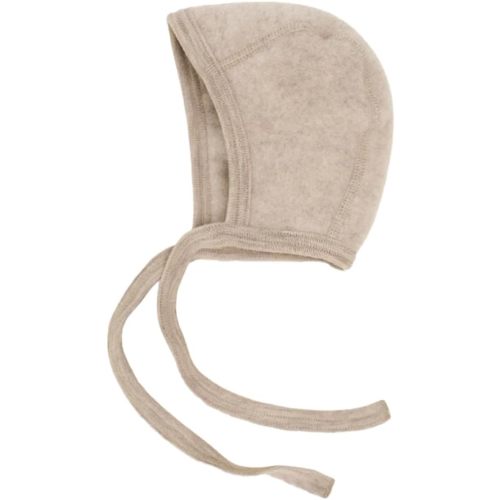 Newborn Baby Bonnet, 0–6 Months | Organic Merino Wool Fleece, Pilot Cap with Ear Protection for Infants