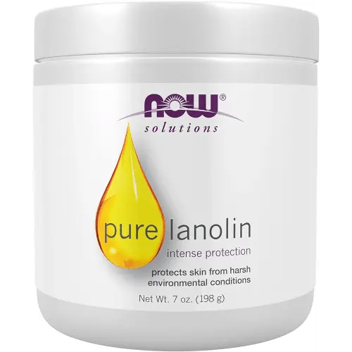 NOW Solutions, Pure Lanolin, Wind and Harsh Environment Skin Protectant, Thick Jelly, For Rough Dry Skin, 7-Ounce