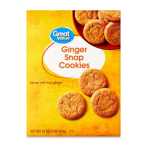 Great Value Baked Ginger Snap Cookies 16 oz