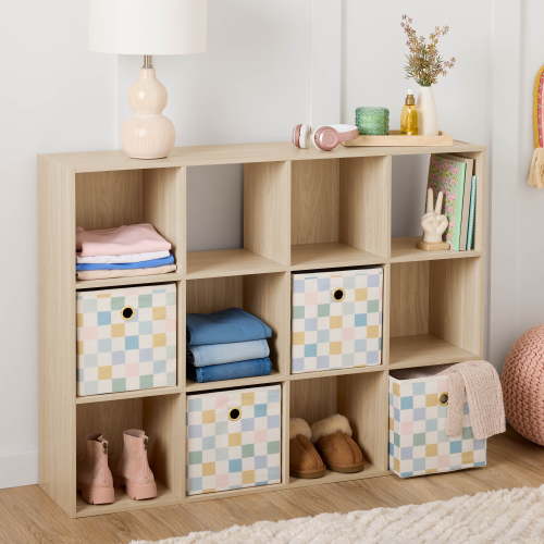 Mainstays 12 Cube Storage Organizer, Spring Pine