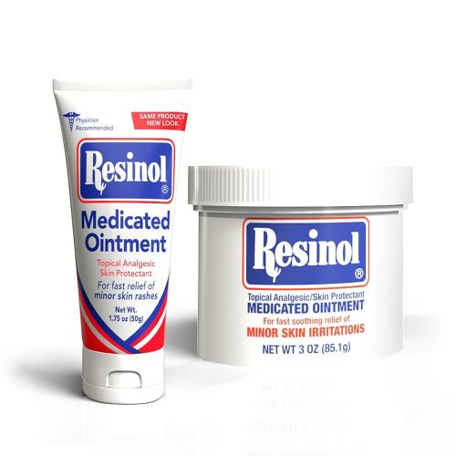 Resinol Medicated Ointment 3 Oz Tub & 1.75 Oz Tube Home & On the Go Bundle - Multi Purpose Ointment Treats, Soothes and Prevents Skin Rashes and Irritations