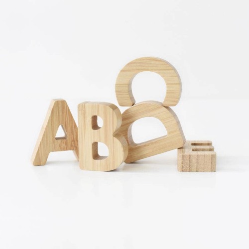 Bamboo Alphabet Blocks - Default Title