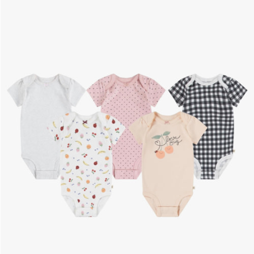 HUGGIES unisex-baby 5-pack Everyday Bodysuit