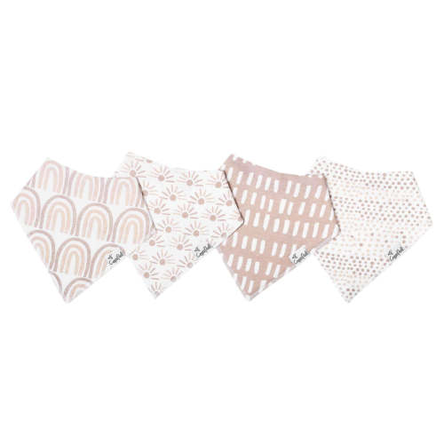 4 Pack Baby Bandana Bibs - Bliss