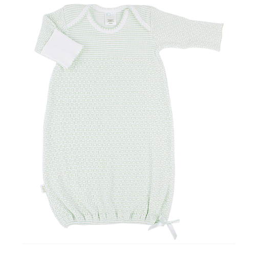 Paty Knit Solid Color Overlap Shoulder Gown