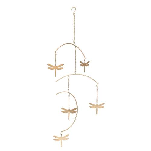 Violet Dragonfly Brass Nursery Ceiling Hanging