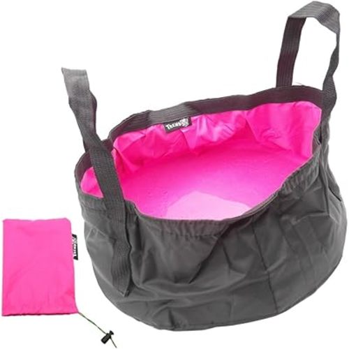 TRENDBOX Foldable Wash Basin Sink Water Bag Portable Mini 8.5L for Footbath Camping Hiking Outdoor Durable Design