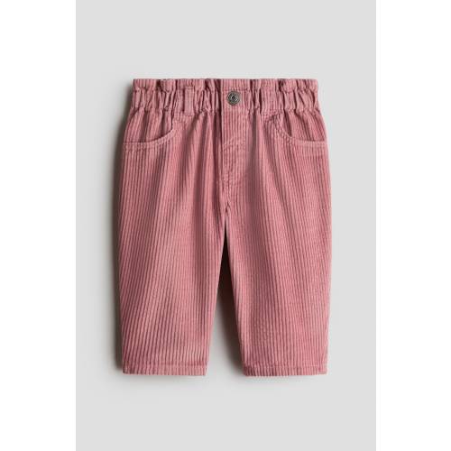 PAPER-BAG CORDUROY PANTS