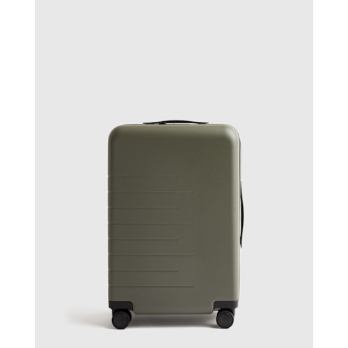 Expandable Carry-On Suitcase in Olive