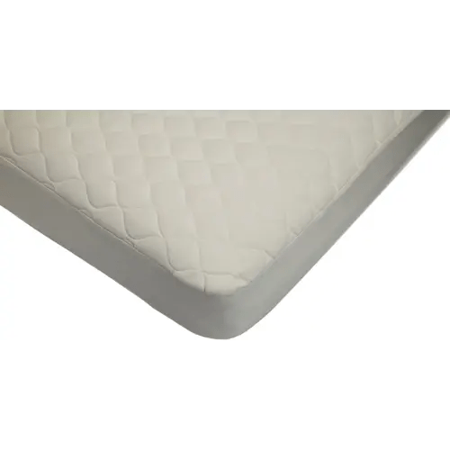American Baby Company Waterproof Quilted Crib and Toddler Size Fitted Mattress Cover made with Organic Cotton Top Layer, Natural Color