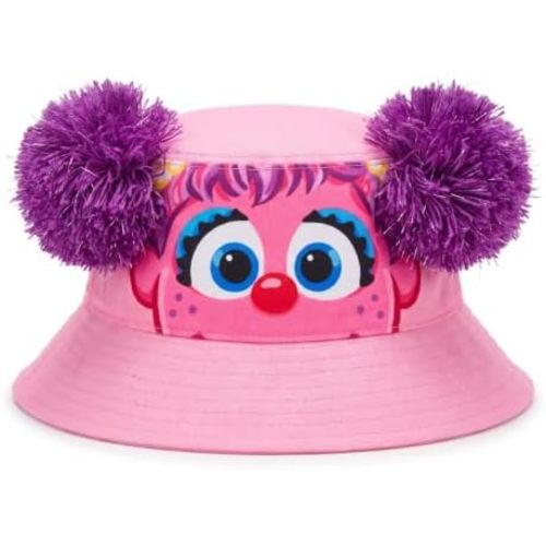 Sesame Street Toddler Bucket Hat Kids Boys Girl Sun Protection UPF 50+ Sun Hats Elmo Abby Toddler Hat Summer Beach Hat Red