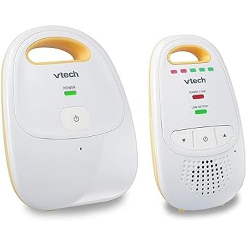 VTech Upgraded Audio Baby Monitor with Rechargeable Battery, Long Range, and Crystal-Clear Sound