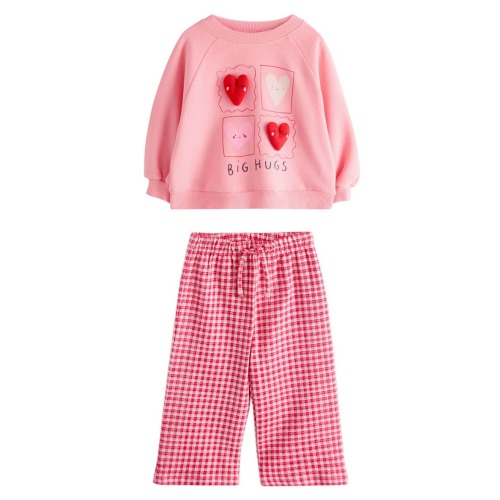 Kids' Appliqué Sweatshirt & Gingham Pants Set, 12-18M
- Only 2 left