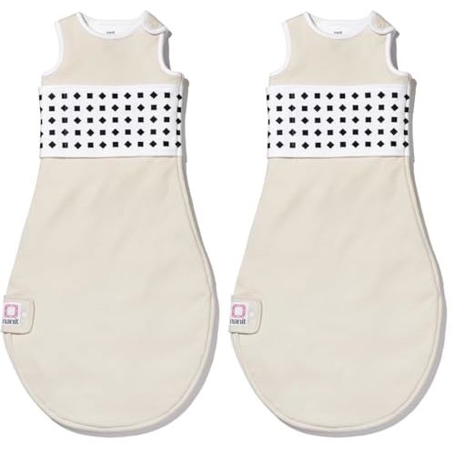 Nanit Breathing Wear Sleeping Bag - Medium, Khaki (Pack of 2)