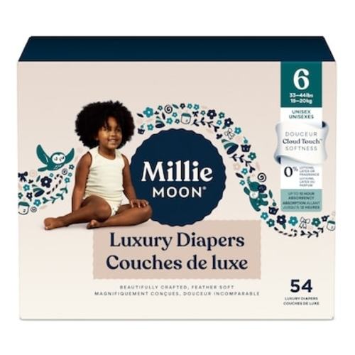 Millie Moon Millie Moon Luxury Diapers, Size 6, 54 Count | Shoppers Drug Mart