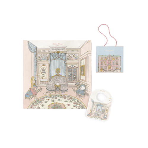 Carré & Satin Bib Set - French Bedroom