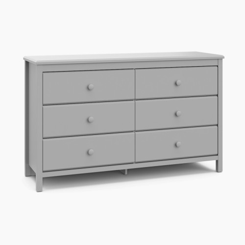 Storkcraft Alpine 6 Drawer Dresser - Pebble Gray