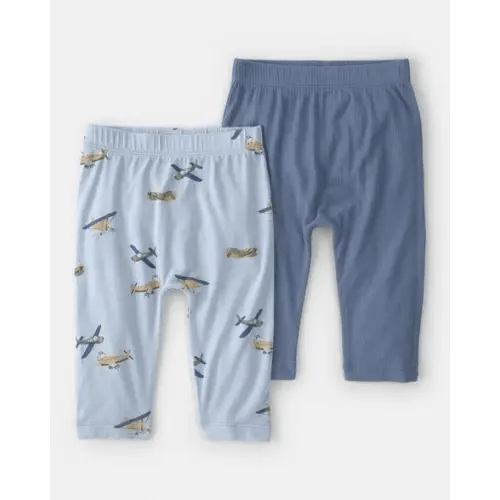 Baby Boy 2-Pack Plane PurelySoft Pants - Blue | Carter's