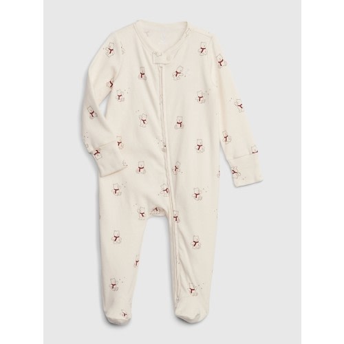 Baby First Favorites Brannan Bear One-Piece in ivory frost, size: 0-3 M