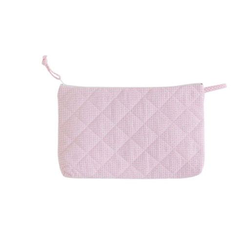 Quilted Luggage - Light Pink