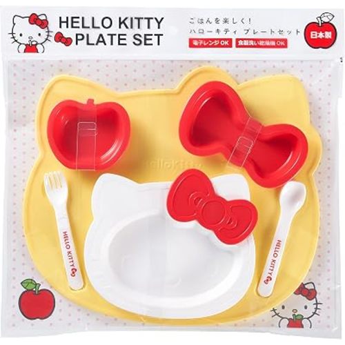 OSK Sanrio Hello Kitty Kid's Plate and Cutlery Set KP-18