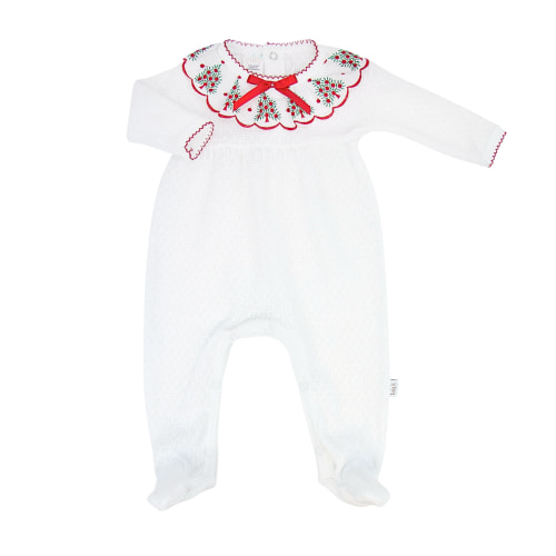 Footie with Swiss Tree Trim