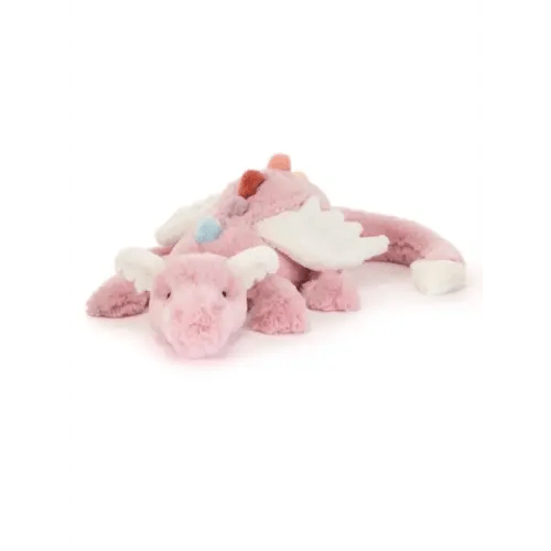Jellycat Duskrise Dragon Large Soft Pink Plush Stuffed Animal
