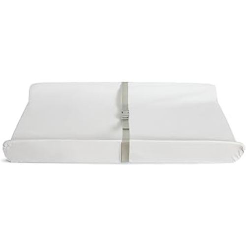 Munchkin Secure Grip Baby Diaper Changing Pad for Dresser, Waterproof and Wipeable, Contoured, Standard Size (14.75" x 31"), White