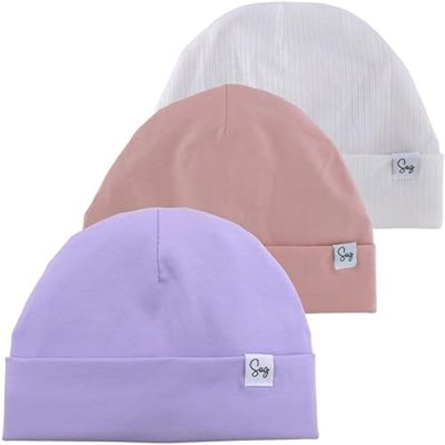 Jersey Beanie Hat for Newborn Baby Boys Girls Silky Satin Lined Hats Bonnet Toddler Infant Little Kids Beanies Caps